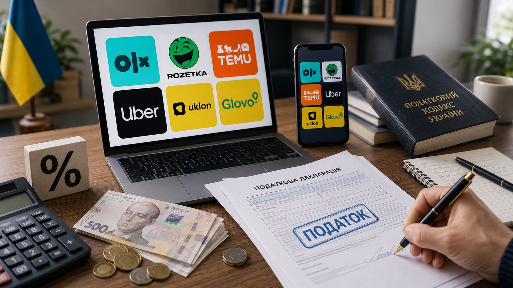 Податок на доходи з цифрових платформ: скільки платитимуть українці після підписання закону
