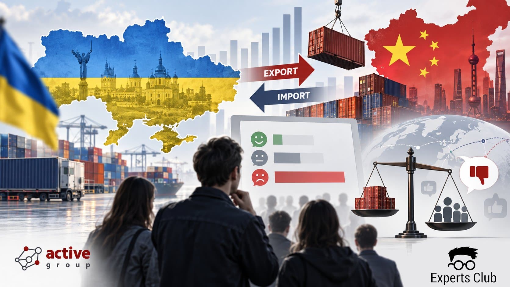 Торгівля, міжнародні орієнтири та ставлення українців до країн світу - аналіз Experts Club та Active Group